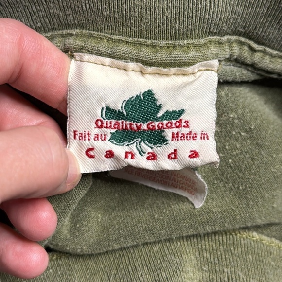 Vintage Quality Goods Juneau Alaska Graphic Olive Green T-Shirt Large - Picture 7 of 9